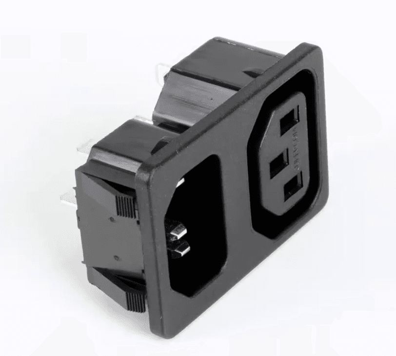 Pitco 60148401 Connector, Power In and Our, IEC-320
