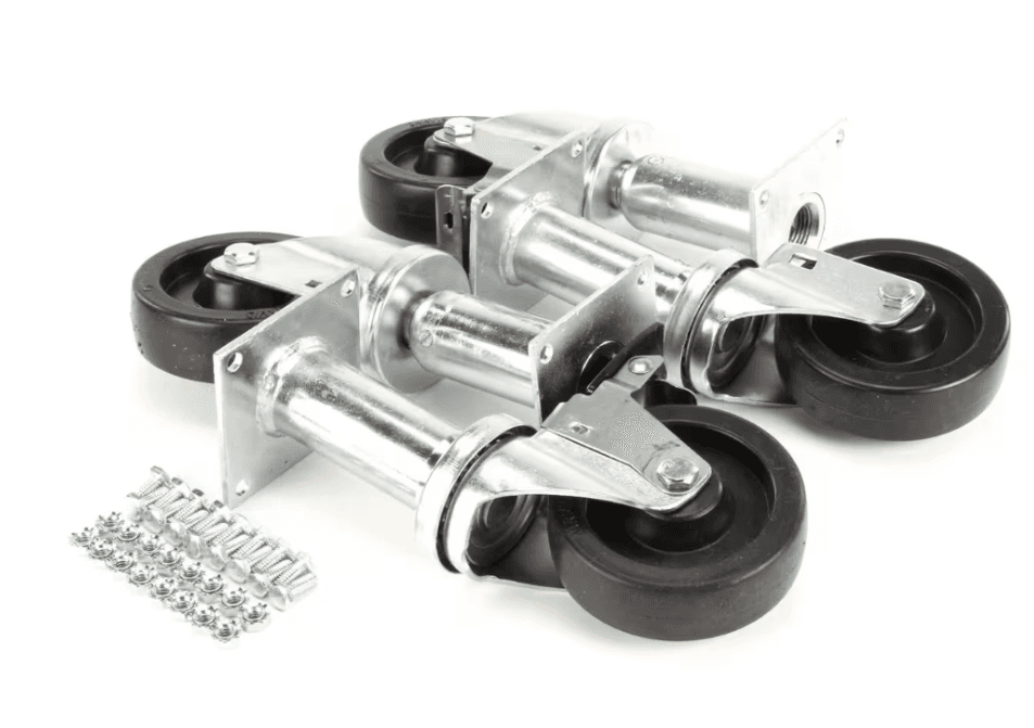 Pitco B3901504 Caster with Hardware, 9", Pack of 4