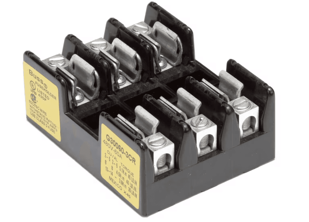 Pitco P5045792 Fuse Block, 3 Pole, 480 Volt, 60 Amp